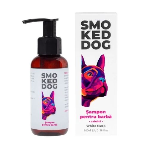 barba crescuta-sampon de barba smoked dog