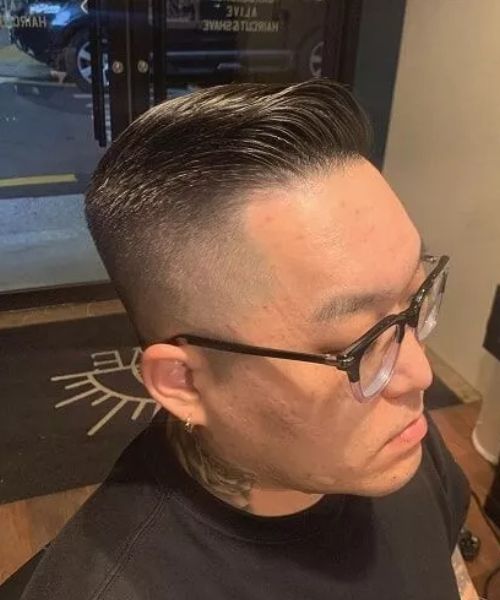 tunsoare buzz cut pe par lung