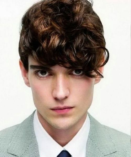 Tunsori Par Cret Baieti-Tunsoarea Windswept Wavy Bangs