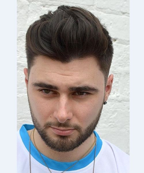 tunsori par cret baieti-tunsoarea The Wavy Quiff