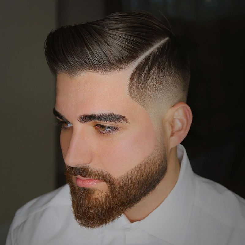 barba scurtă-barba fade
