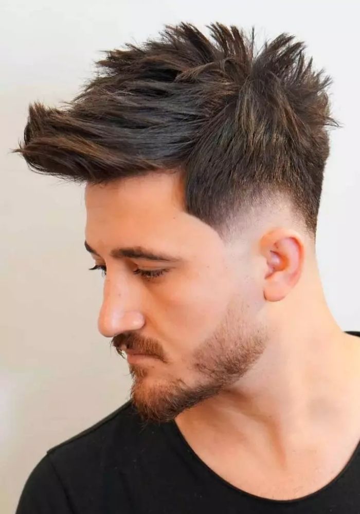 tunsoare mid burst fade